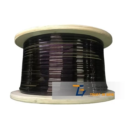 Edgewise enameled fil plat